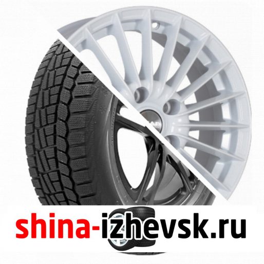 Колесо в сборе Viatti Brina зима (V-521) 195/60 R15 T 88 + СКАД Веритас 6xR15 4×114.3 ET45 DIA66.1 Белый в Ижевске